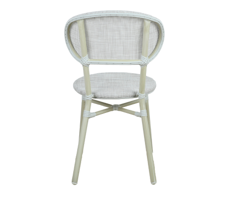 FRIEDA (SET OF 2) ALUMINIUM OUTDOOR DINING CHAIR - WHITE