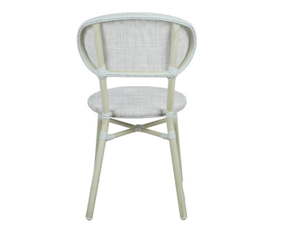 FRIEDA (SET OF 2) ALUMINIUM OUTDOOR DINING CHAIR - WHITE