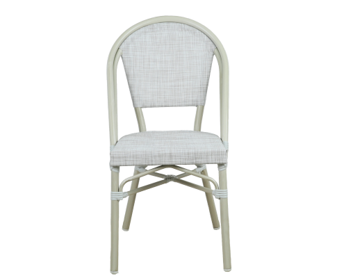 ARDEN (SET OF 2) ALUMINIUM OUTDOOR DINING CHAIR - WHITE