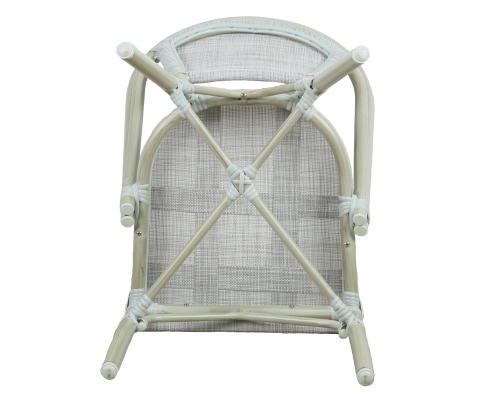 ARDEN (SET OF 2) ALUMINIUM OUTDOOR DINING CHAIR - WHITE