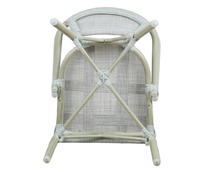 ARDEN (SET OF 2) ALUMINIUM OUTDOOR DINING CHAIR - WHITE