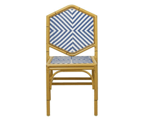 MARILEY (SET OF 2) OUTDOOR DINING CHAIR - BLUE