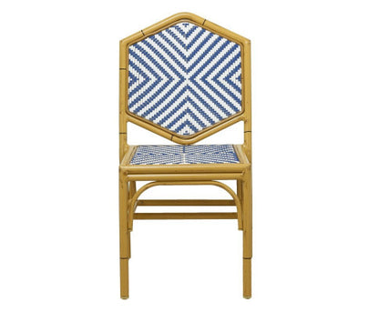 MARILEY (SET OF 2) OUTDOOR DINING CHAIR - BLUE
