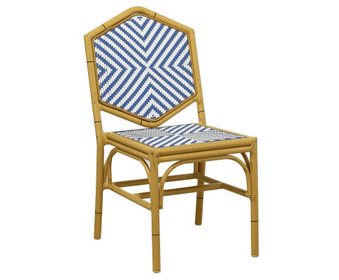 MARILEY (SET OF 2) OUTDOOR DINING CHAIR - BLUE