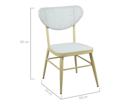 YGRITTE (SET OF 2) OUTDOOR DINING CHAIR - NATURAL WHITE