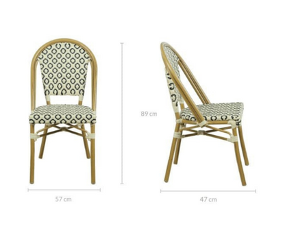 ILLANA (SET OF 2) OUTDOOR DINING CHAIR - BROWN