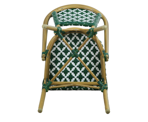 ILLANA (SET OF 2) OUTDOOR DINING CHAIR - GREEN