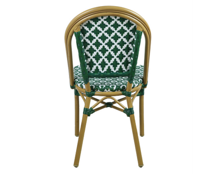 ILLANA (SET OF 2) OUTDOOR DINING CHAIR - GREEN