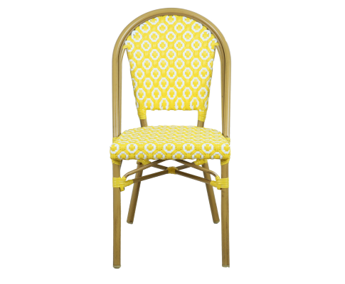 ILLANA (SET OF 2) OUTDOOR DINING CHAIR - YELLOW