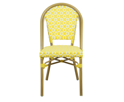 ILLANA (SET OF 2) OUTDOOR DINING CHAIR - YELLOW