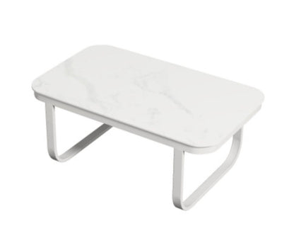 ELMBER OUTDOOR MARBLE TABLE - WHITE