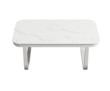 ELMBER OUTDOOR MARBLE TABLE - WHITE