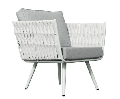 KATTLEYA OUTDOOR CHAIRS WITH COFFE TABLE BALCONY SET - GREY