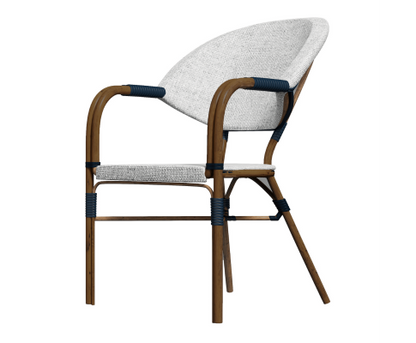 AIDEEN (SET OF 4) OUTDOOR DINING CHAIR - BROWN