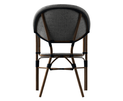 AIDEEN (SET OF 4) OUTDOOR DINING CHAIR - BROWN