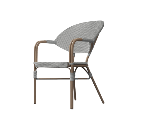 AIDEEN (SET OF 4) OUTDOOR DINING CHAIR - WHITE