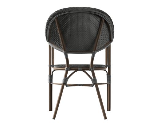 AIDEEN (SET OF 4) OUTDOOR DINING CHAIR - WHITE