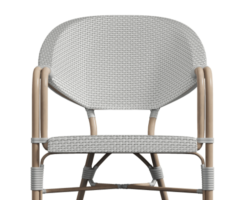 AIDEEN (SET OF 4) OUTDOOR DINING CHAIR - WHITE