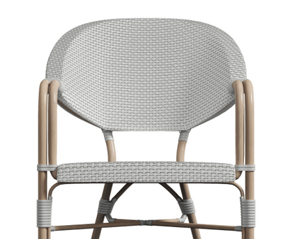 AIDEEN (SET OF 4) OUTDOOR DINING CHAIR - WHITE
