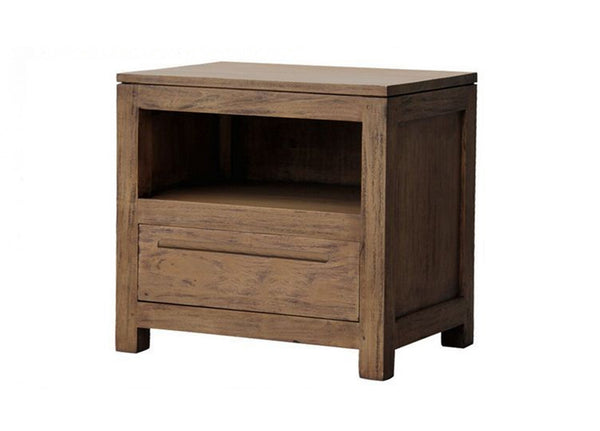 VENICE 1 DRAWER LAMP  TABLE (LT 00I VEN ) - NATURAL TEAK