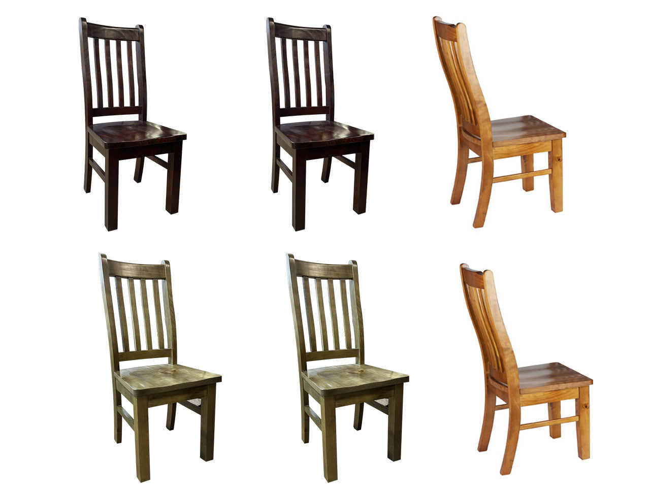VERITY / HERITAGE SOLID TIMBER DINING CHAIR COLLECTION - GREYWASH, BALTIC, WALNUT - STARTING FROM $199