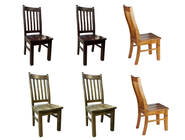 VERITY / HERITAGE SOLID TIMBER DINING CHAIR COLLECTION - GREYWASH, BALTIC, WALNUT - STARTING FROM $199