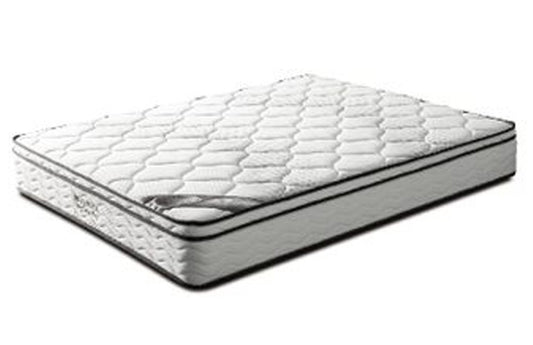 King Single Vista Eurotop Bonnell Spring Mattress Only - Medium