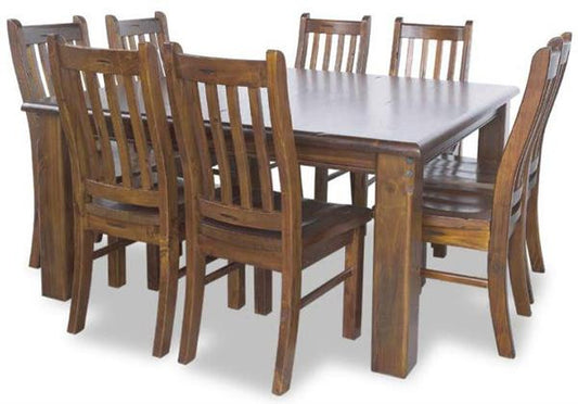 JAMAICA 7 PIECE SOLID TIMBER  DINING SETTING WITH - 1800(L) x 1050(W)
