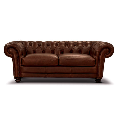 CAMBRIDGE 2.5 SEATER LEATHER SOFA - BUTTERSCOTCH