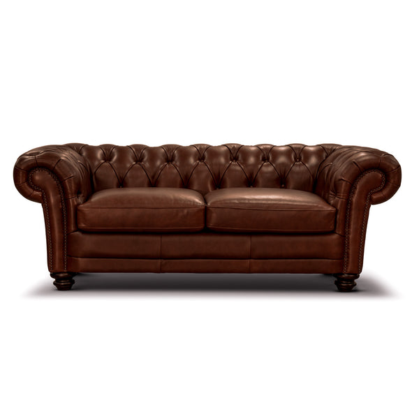 CAMBRIDGE 2.5 SEATER LEATHER SOFA - BUTTERSCOTCH