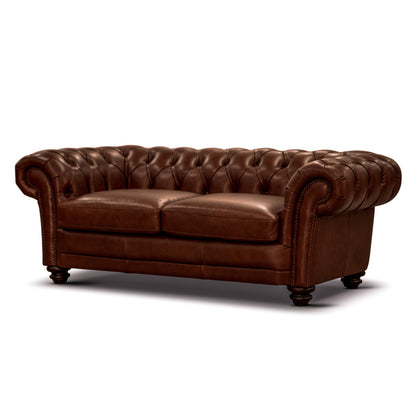 CAMBRIDGE 2.5 SEATER LEATHER SOFA - BUTTERSCOTCH