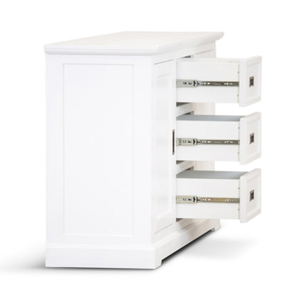 COASTAL BUFFET - 2 DOOR / 3 DRAWER - 1660(L) x 470(W) - BRUSHED