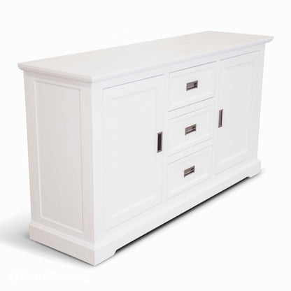 COASTAL BUFFET - 2 DOOR / 3 DRAWER - 1660(L) x 470(W) - BRUSHED