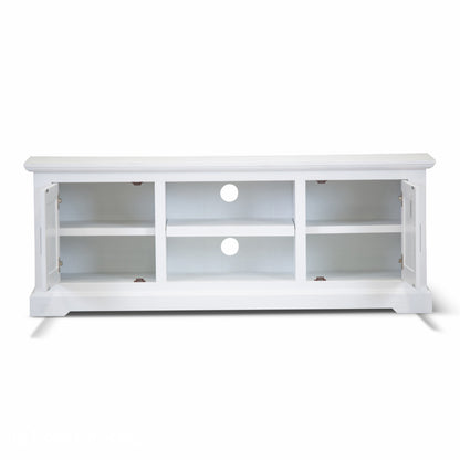 COASTAL TV UNIT - 2 DOOR / 2 NICHE - 1600(L) x 450(W) - BRUSHED