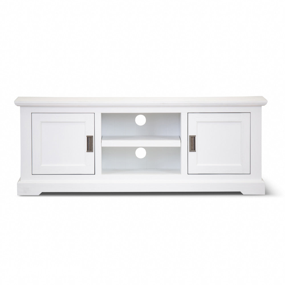 COASTAL TV UNIT - 2 DOOR / 2 NICHE - 1600(L) x 450(W) - BRUSHED