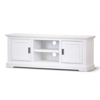 COASTAL TV UNIT - 2 DOOR / 2 NICHE - 1600(L) x 450(W) - BRUSHED