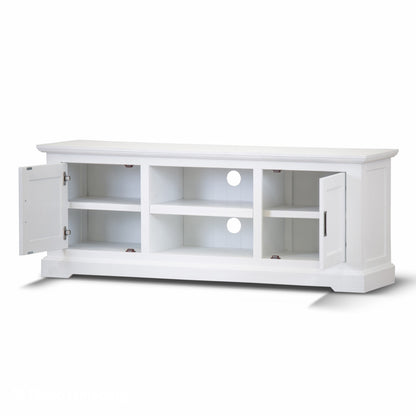 COASTAL TV UNIT - 2 DOOR / 2 NICHE - 1600(L) x 450(W) - BRUSHED