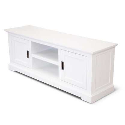 COASTAL TV UNIT - 2 DOOR / 2 NICHE - 1600(L) x 450(W) - BRUSHED