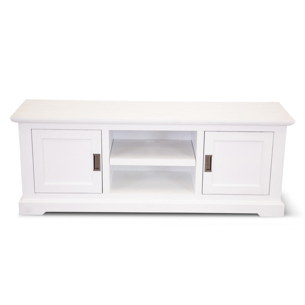 COASTAL TV UNIT - 2 DOOR / 2 NICHE - 1600(L) x 450(W) - BRUSHED