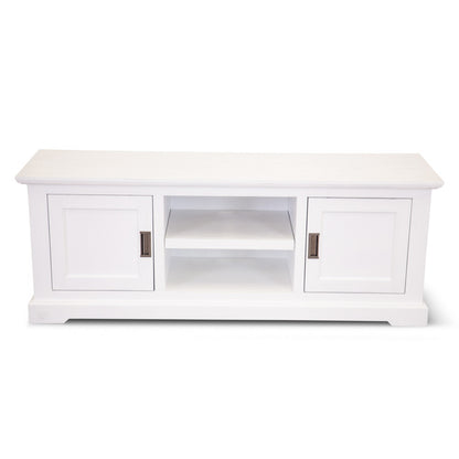 COASTAL TV UNIT - 2 DOOR / 2 NICHE - 1600(L) x 450(W) - BRUSHED