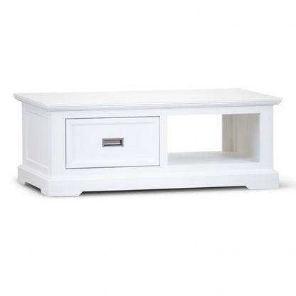 COASTAL COFFEE TABLE - 1 DRAWER / 1 NICHE - 1200(L) x 700(W) - BRUSHED