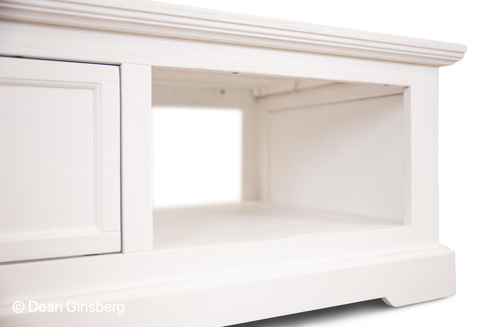 COASTAL COFFEE TABLE - 1 DRAWER / 1 NICHE - 1200(L) x 700(W) - BRUSHED