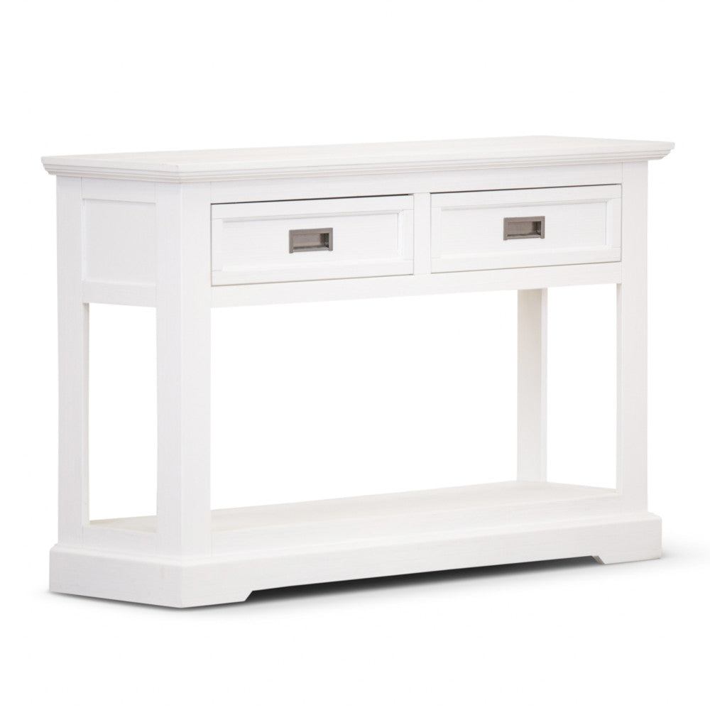 Coastal Console Table - 2 Drawer - 1250(L) X 380(W) - Brushed