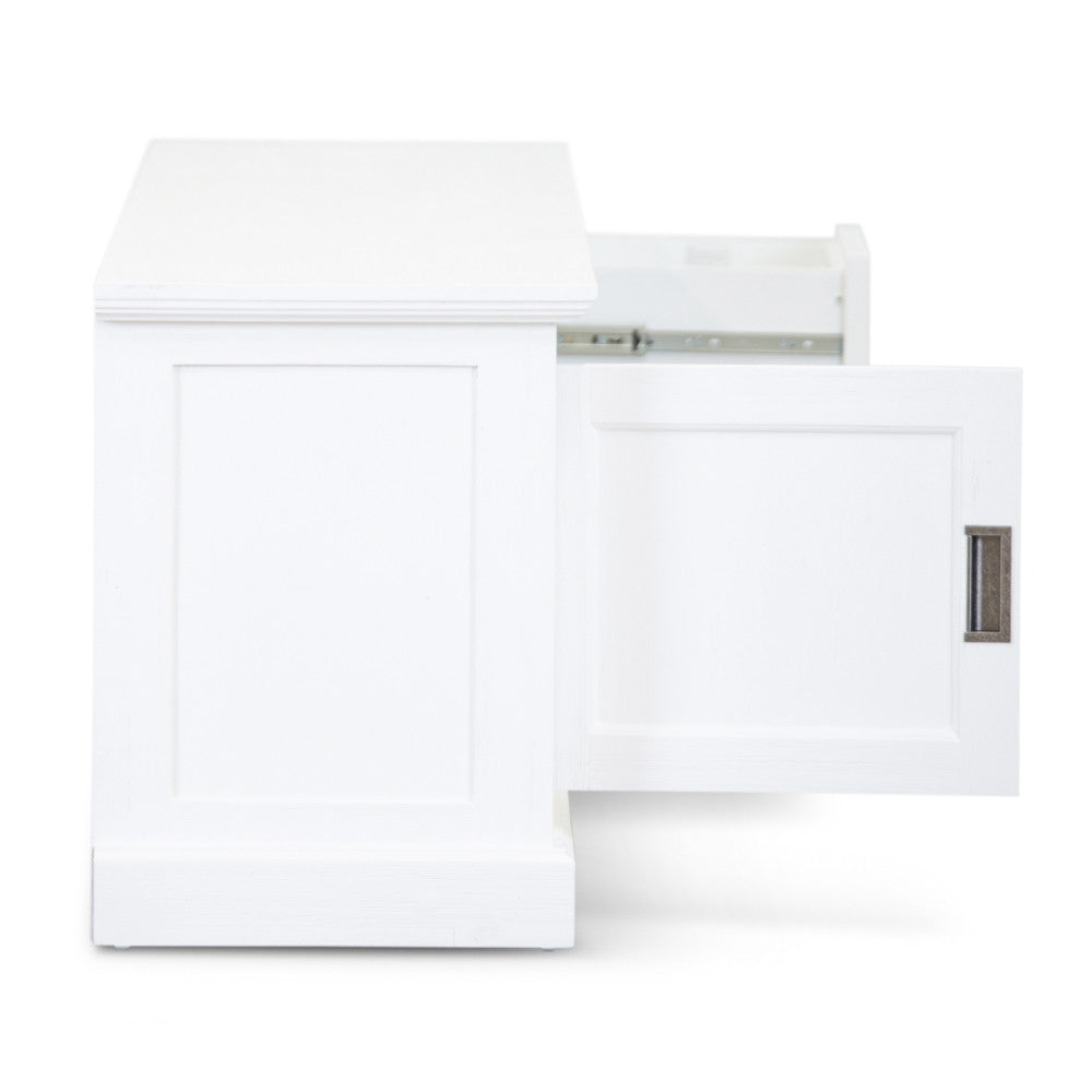 COASTAL TV UNIT - 2 DOOR / 2 DRAWERS / 2 NICHE - 2200(L) x 450(W) - BRUSHED