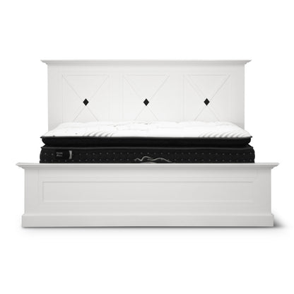 QUEEN SAHARA BED - WHITE