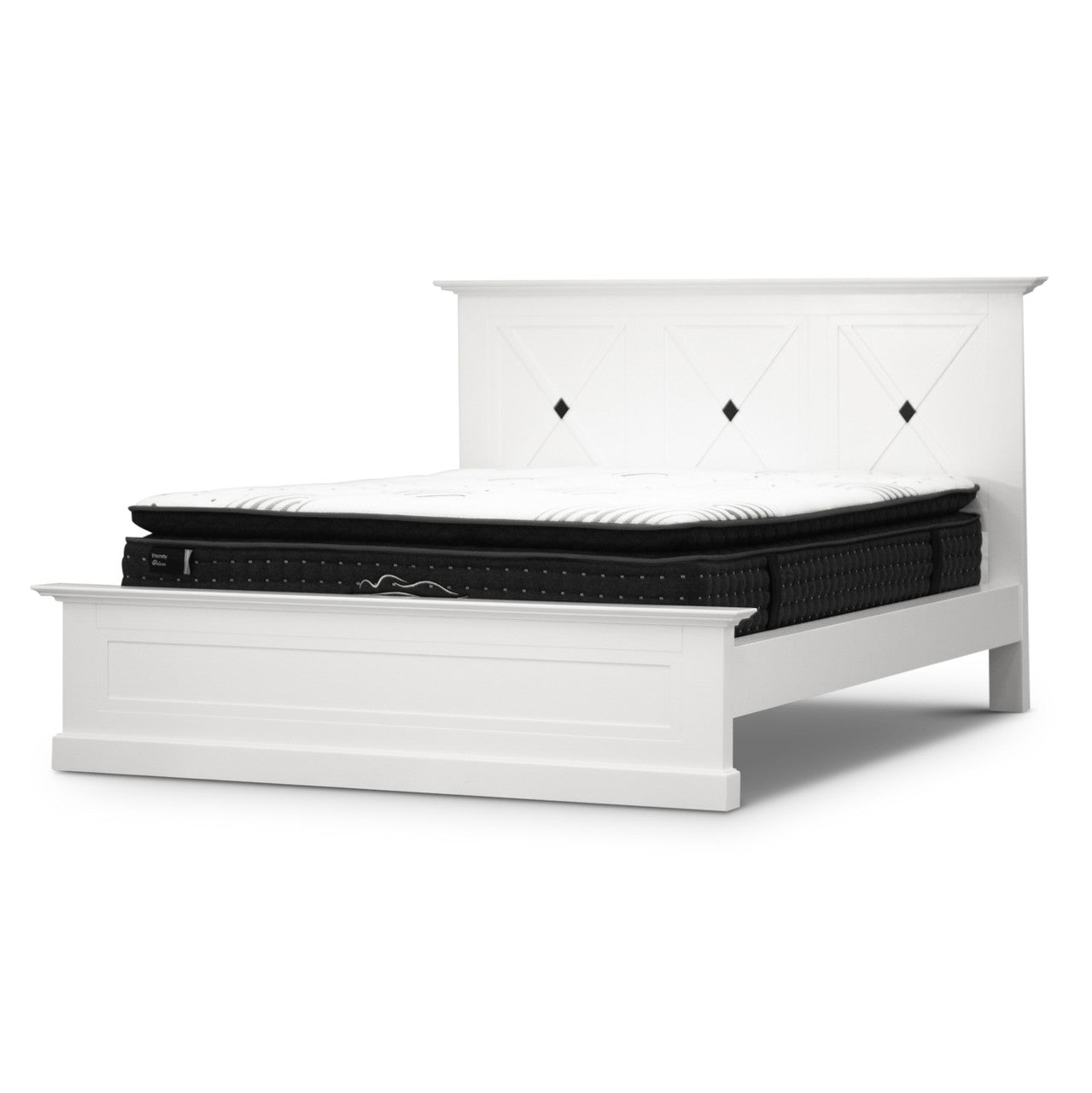 Queen Sahara Bed - White