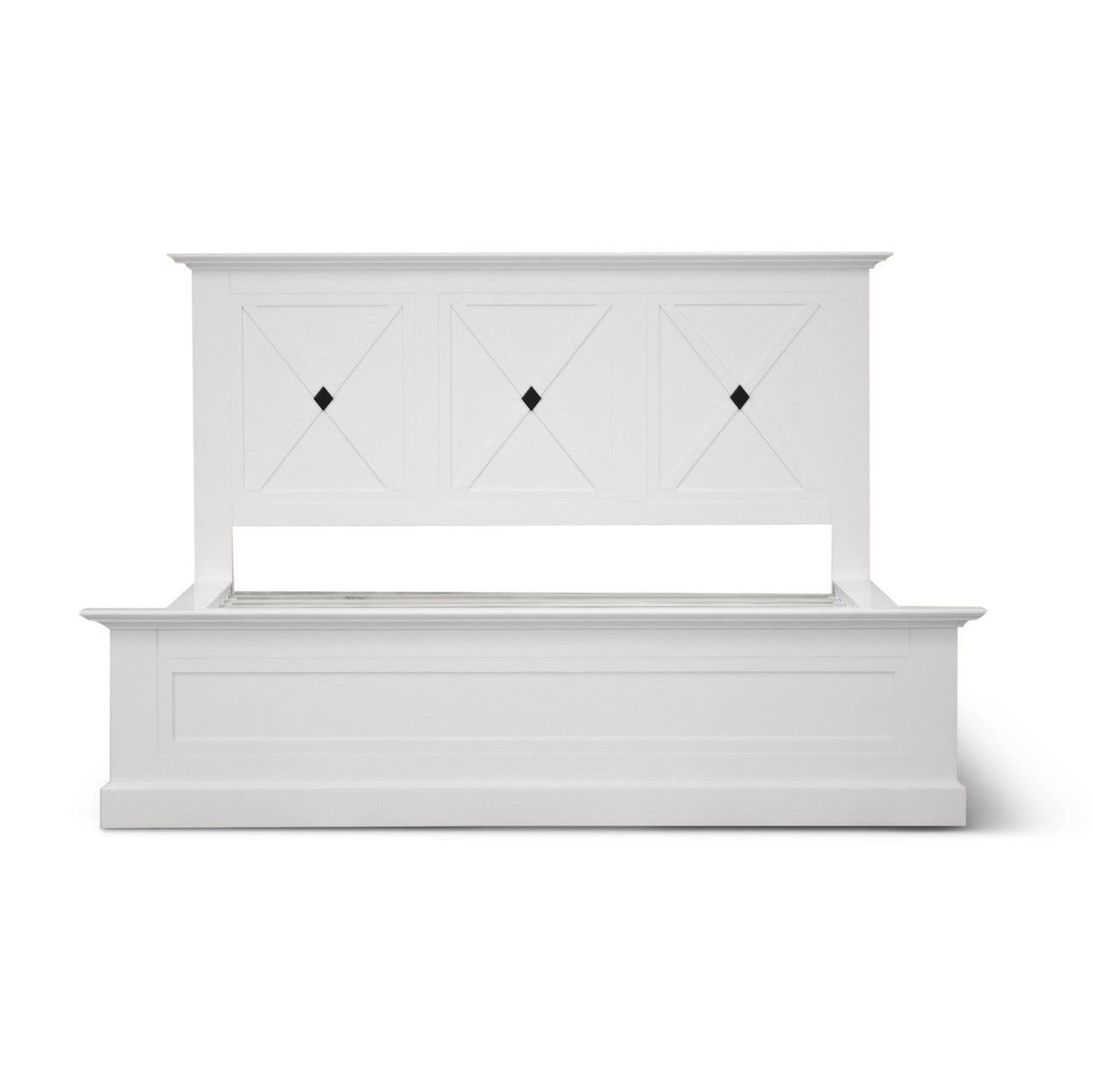 QUEEN SAHARA BED - WHITE