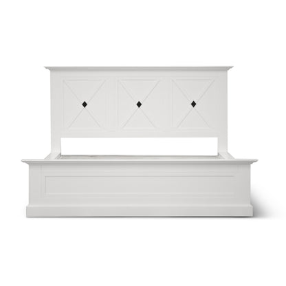 QUEEN SAHARA BED - WHITE