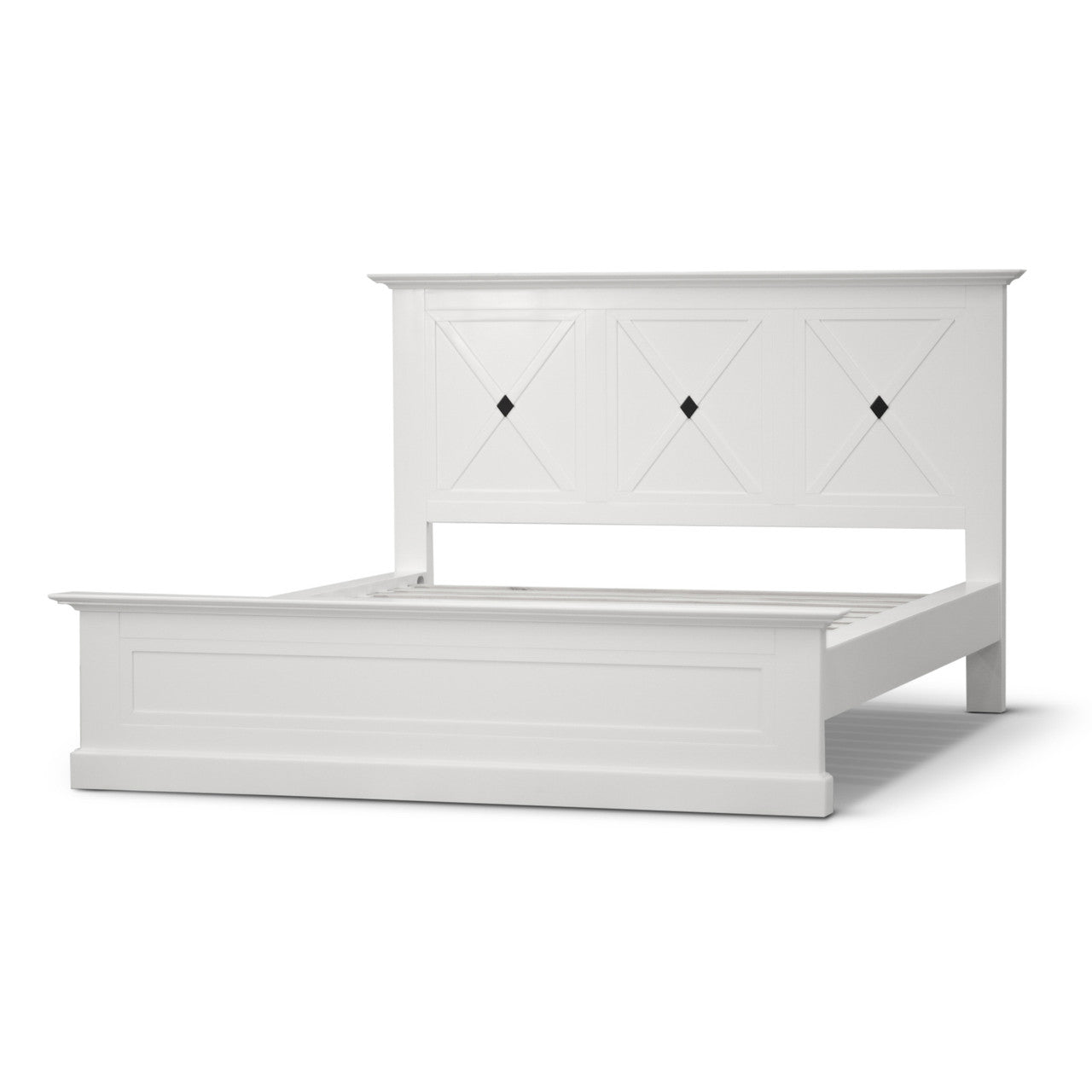 QUEEN SAHARA BED - WHITE