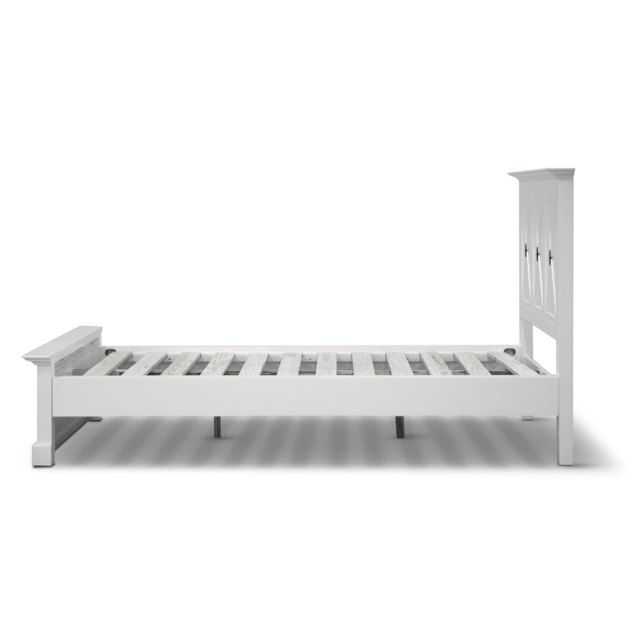 QUEEN SAHARA BED - WHITE